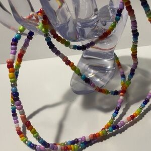 Rainbow Infinity beads (beaded jewelry) handmade